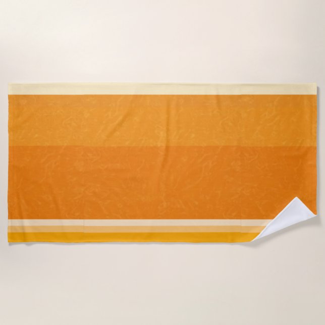Serviette De Plage Couleurs de tranche de fruit orange Citrus juteux (Devant)