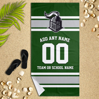 Serviette De Plage Couleurs d'équipe et mascotte personnalisées