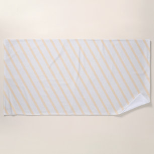 Serviette De Plage Couleurs pastel unies rayures professionnel minima