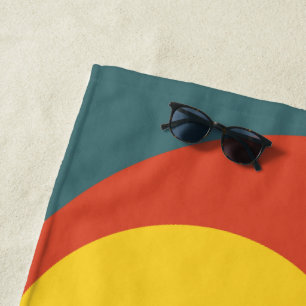 Serviette De Plage Coup de soleil Abstrait