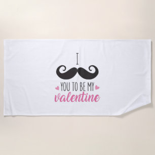 Serviette De Plage Couple Don You To Be My Valentine