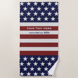 Serviette De Plage Coutume patriotique les Etats-Unis drapeau du 4