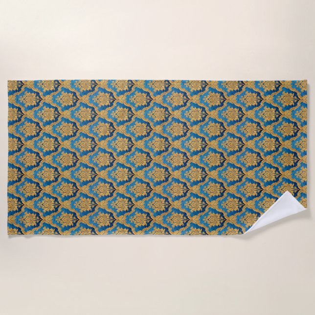 Serviette De Plage Couverture en molleton à motif orné (Devant)