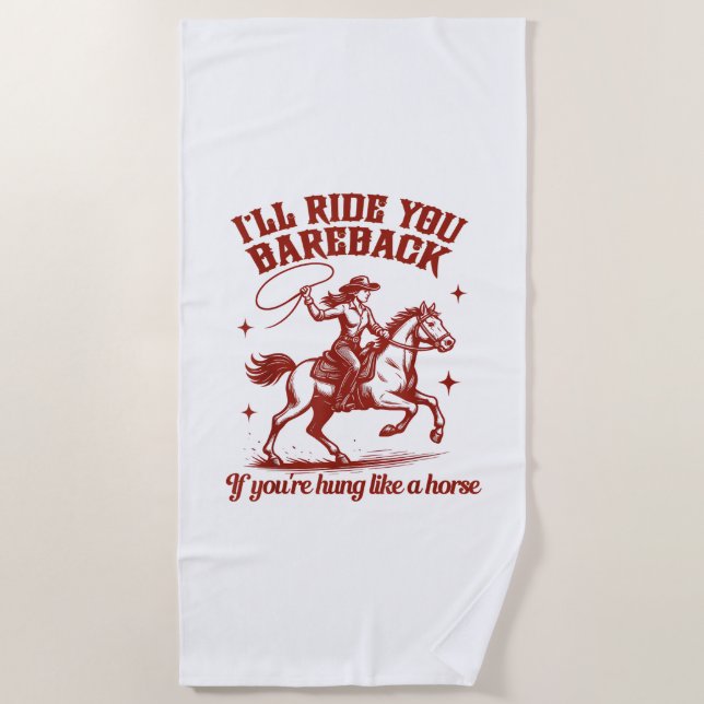 Serviette De Plage Cow-girls Western Wild West  (Devant)