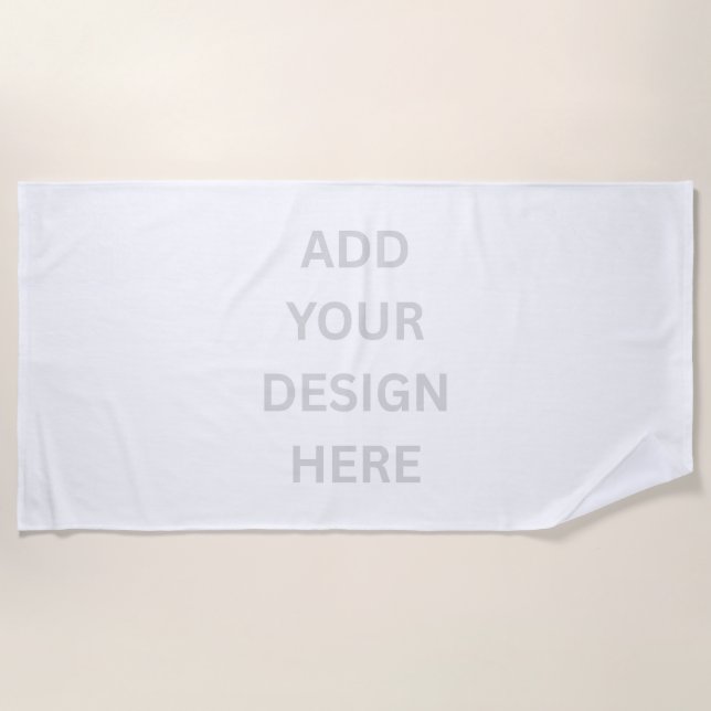 Serviette De Plage Create Your Own Custom Design Beach Towel (Devant)