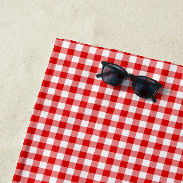 Serviette De Plage Créez votre propre En vichy (En situation)
