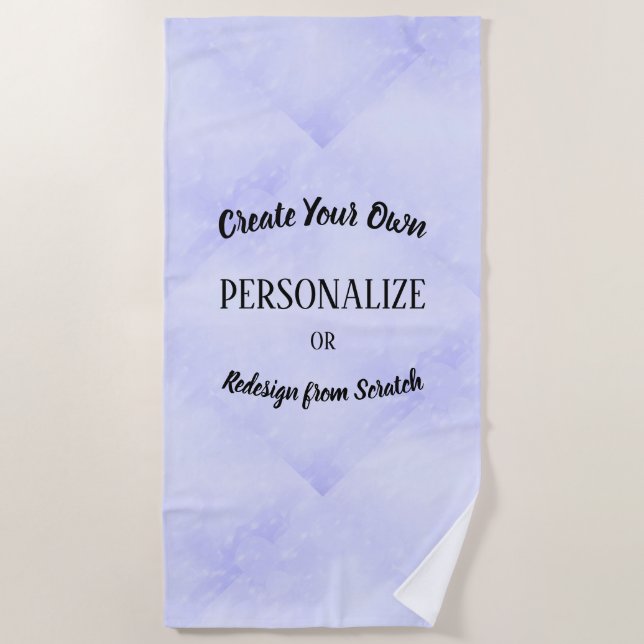 Serviette De Plage Créez votre propre personnalisation (Devant)