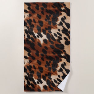 Serviette De Plage Crème Brown noir