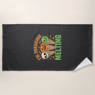 Serviette De Plage Crème Glacée Fondante Halloween