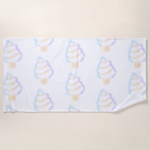 Crème Glacée Vanille Aquarelle Mignonne