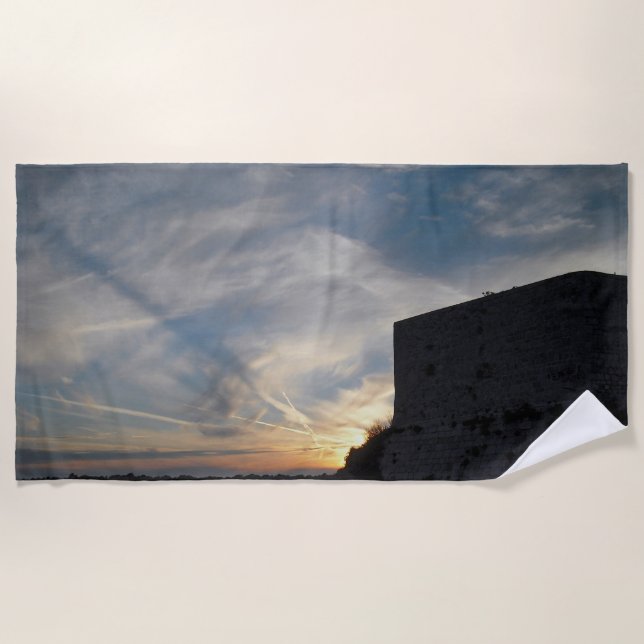 Serviette De Plage Croatian sunset (Devant)