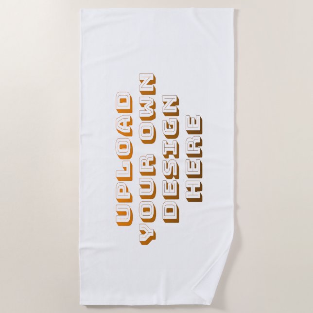 Serviette De Plage Custom Upload Design Product (Devant)