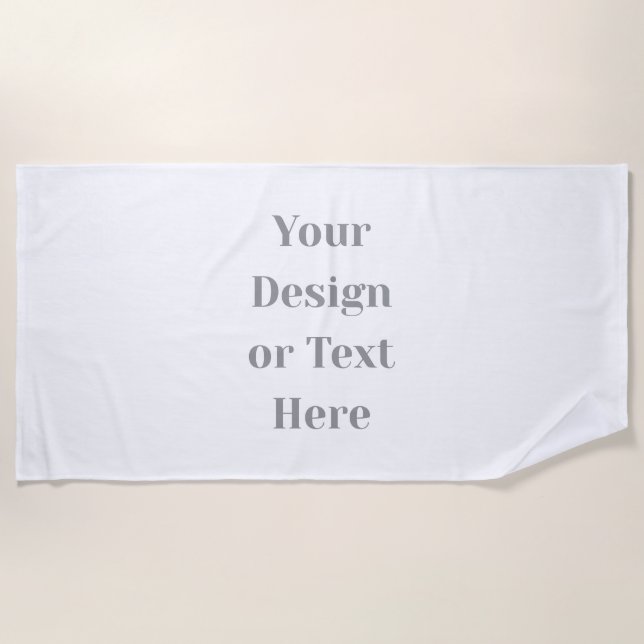 Serviette De Plage Customizable Your Design or Text Here Personalized (Devant)