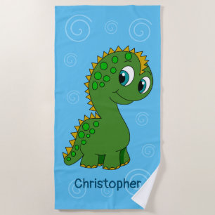 Serviette De Plage Cute Dinosaur