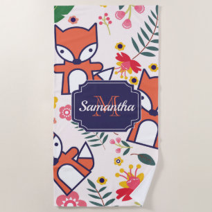 Serviette De Plage Cute Fox