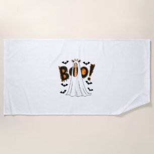 Serviette De Plage Cute Giraffe Boo Costume d'Halloween Zoo Lover _3