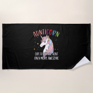 Serviette De Plage Cute Unicorn Aunticorn Like A Normal Aunt Only Mor