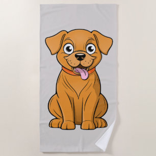 Serviette De Plage Dactylographie de la plage pour chiens splendides