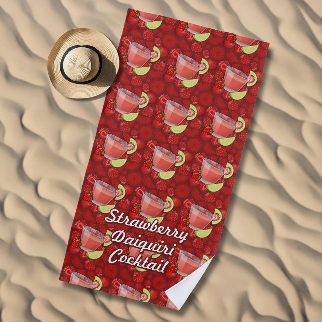 Serviette De Plage Daiquiri aux fraises (Créateur téléchargé)