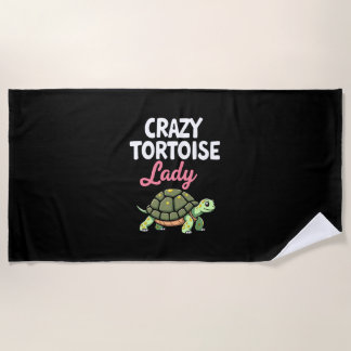Serviette De Plage Dame Tortue Folle Tortues Maman Femmes Tortue (4)