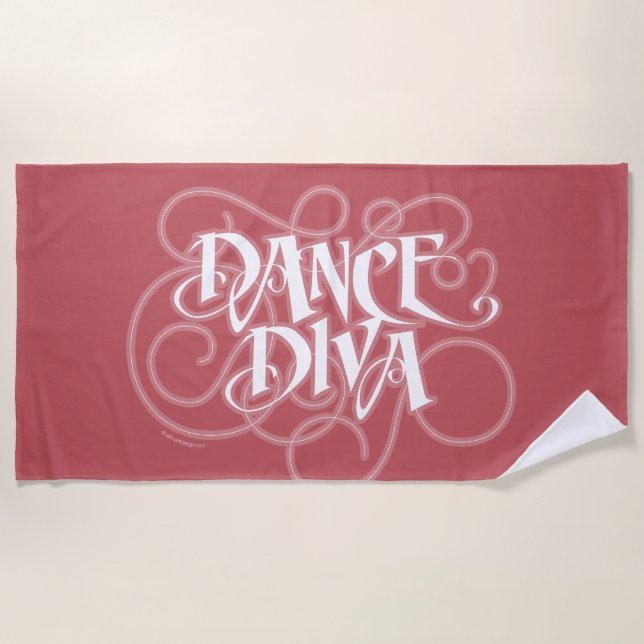 Serviette De Plage Dance Diva Beach Towel (Devant)