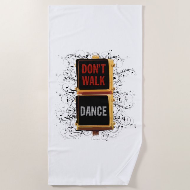 Serviette De Plage Dance Traffic Signal Beach Towque (Devant)