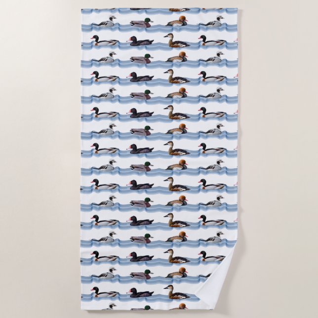 Serviette de plage Dandy Ducks (choisissez la coul (Devant)