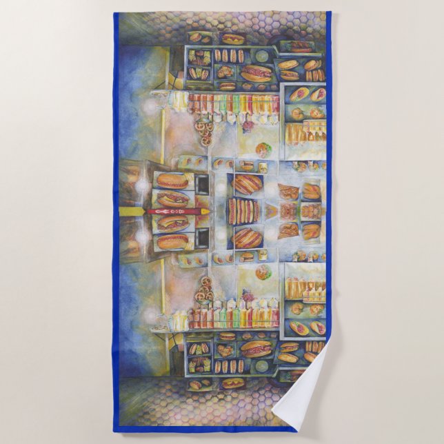 Serviette De Plage Dangereusement près du plaisir (Devant)