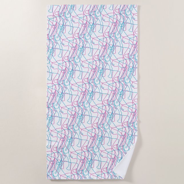 Serviette De Plage Danois graphique    (Devant)