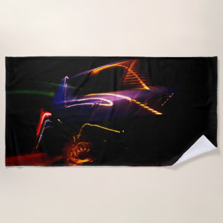 Serviette De Plage danse de voiture violette