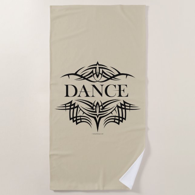 Serviette De Plage Danse tribale (Devant)