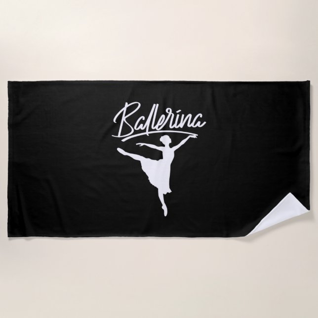 Serviette De Plage Danseur de Ballerina (Devant)