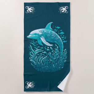 Serviette De Plage Dauphin de natation