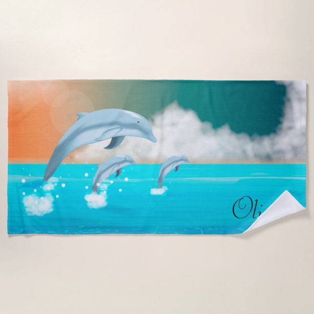 Serviette De Plage Dauphins