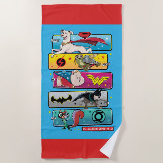 Serviette De Plage DC League of Super-Pets Panels