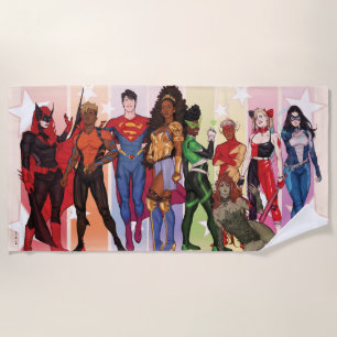 Serviette De Plage DC Pride Comic Cover 2022 Variant