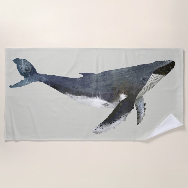 Serviette de plage de baleine à bosse (Devant)