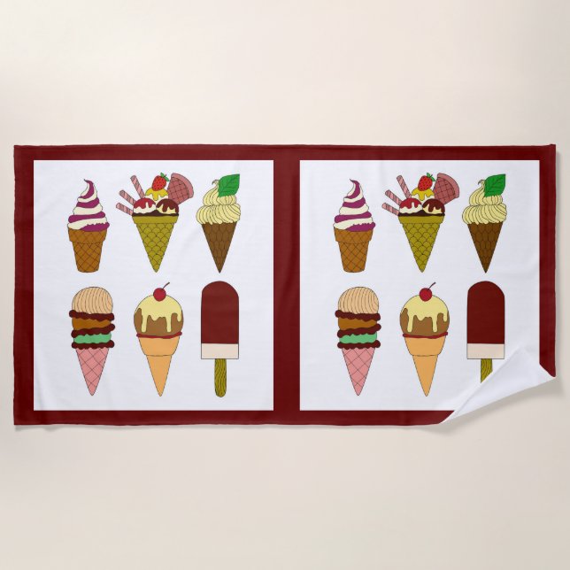 Serviette de plage de Choice Cream Choice (Devant)