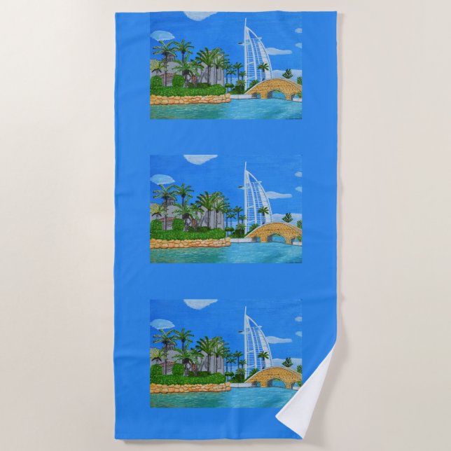 serviette de plage de Dubaï, Émirats arabes unis  (Devant)