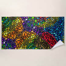 Serviette de plage de flux