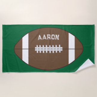 Serviette de plage de football personnalisée