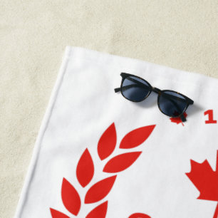 Serviette de plage de la couronne du Canada