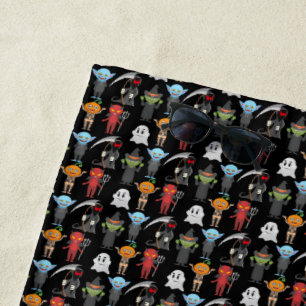 Serviette de plage de la fête d'Halloween