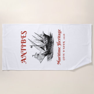 Serviette de plage de luxe maritime exclusive Anti
