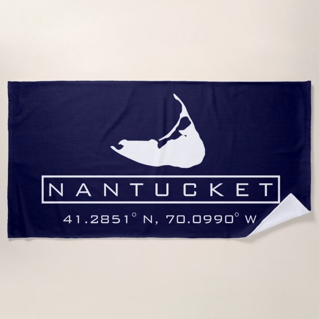 Serviette de plage de Nantucket Island (Devant)