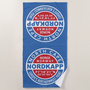 Serviette de plage de NORDKAPP Norvège