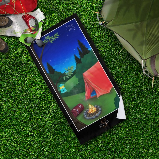 Serviette de plage de nuit du camping (Créateur téléchargé)