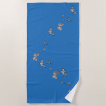 Serviette de plage de papillon