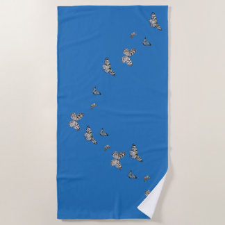 Serviette de plage de papillon