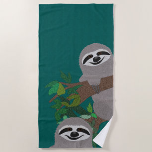 Serviette de plage de paresse